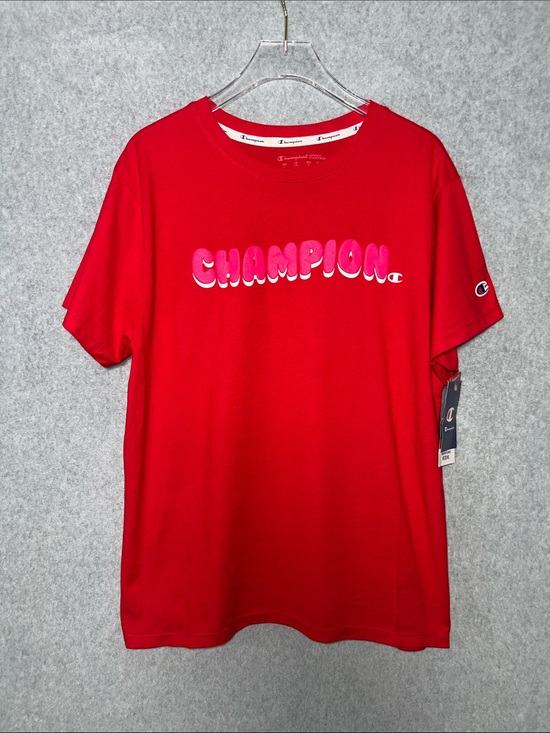 Champion Tops - Champion Cheerful Red Logo The Classic Tee NWT SZ L